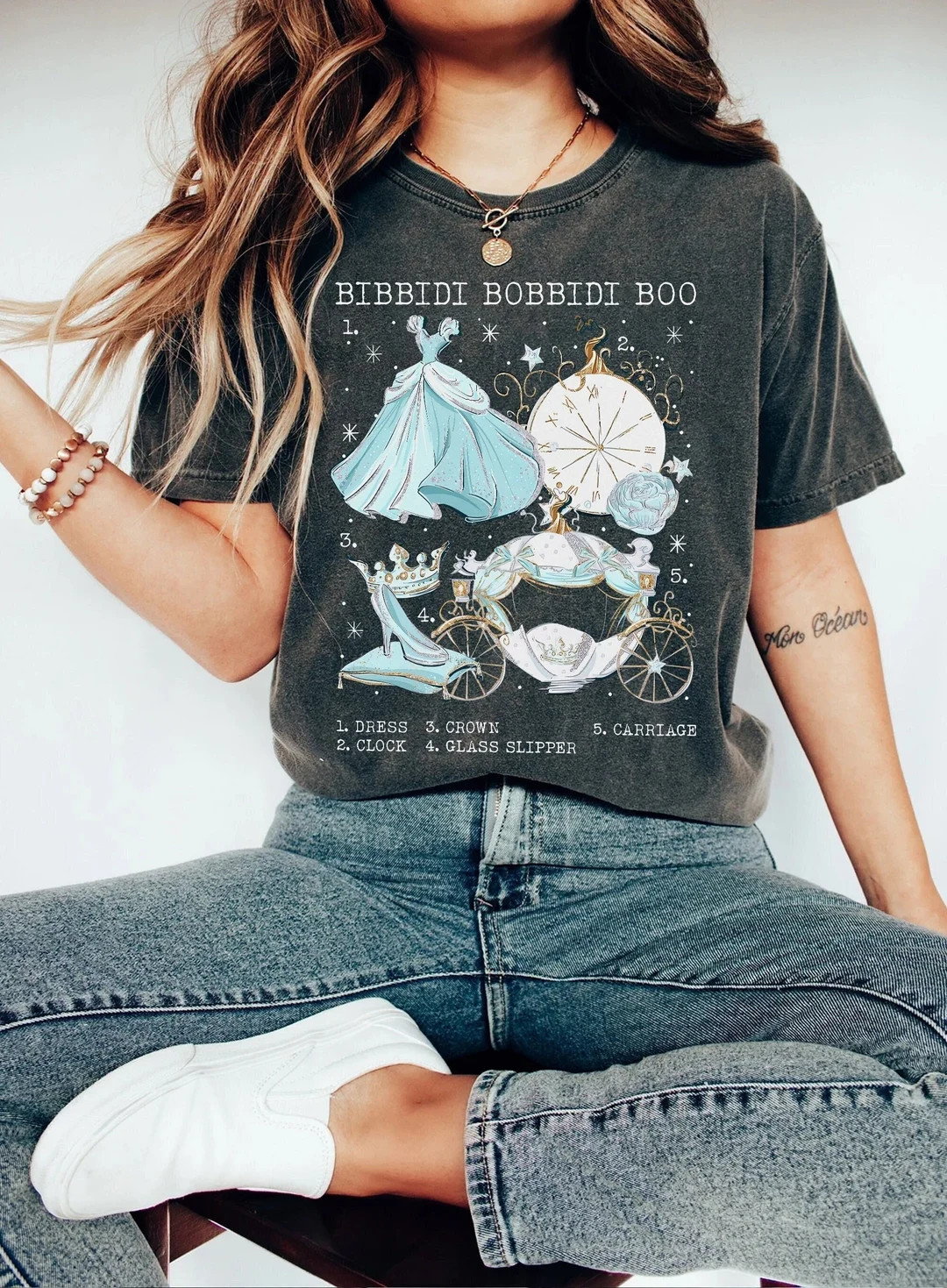 Retro Bibbidi Bobbidi Boo Cinderella Comfort Color Shirt - Etsy | Etsy (US)