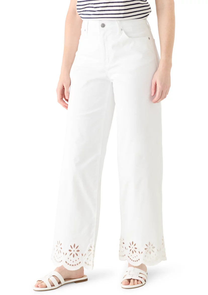 Women's Scallop Hem Cropped Jeans | Belk