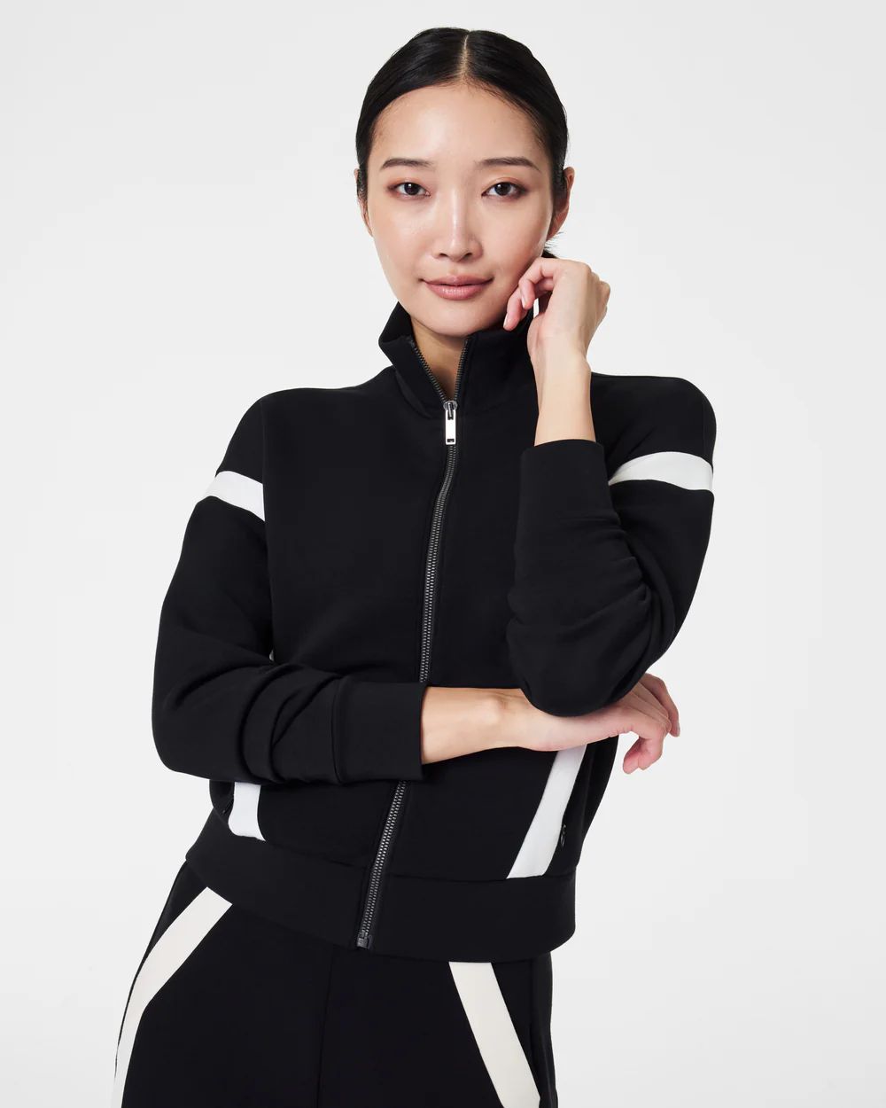 AirEssentials Striped Track Jacket | Spanx