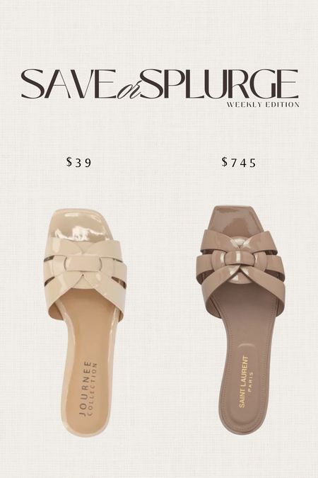 Save or Splurge - sandals #stylinbyaylin #YSL

#LTKstyletip #LTKunder50 #LTKshoecrush