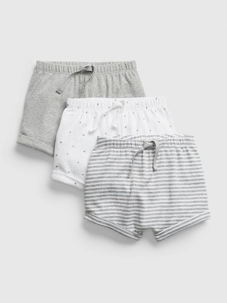 Baby First Favorite 100% Organic Cotton Pull-On Shorts (3-Pack) | Gap (US)