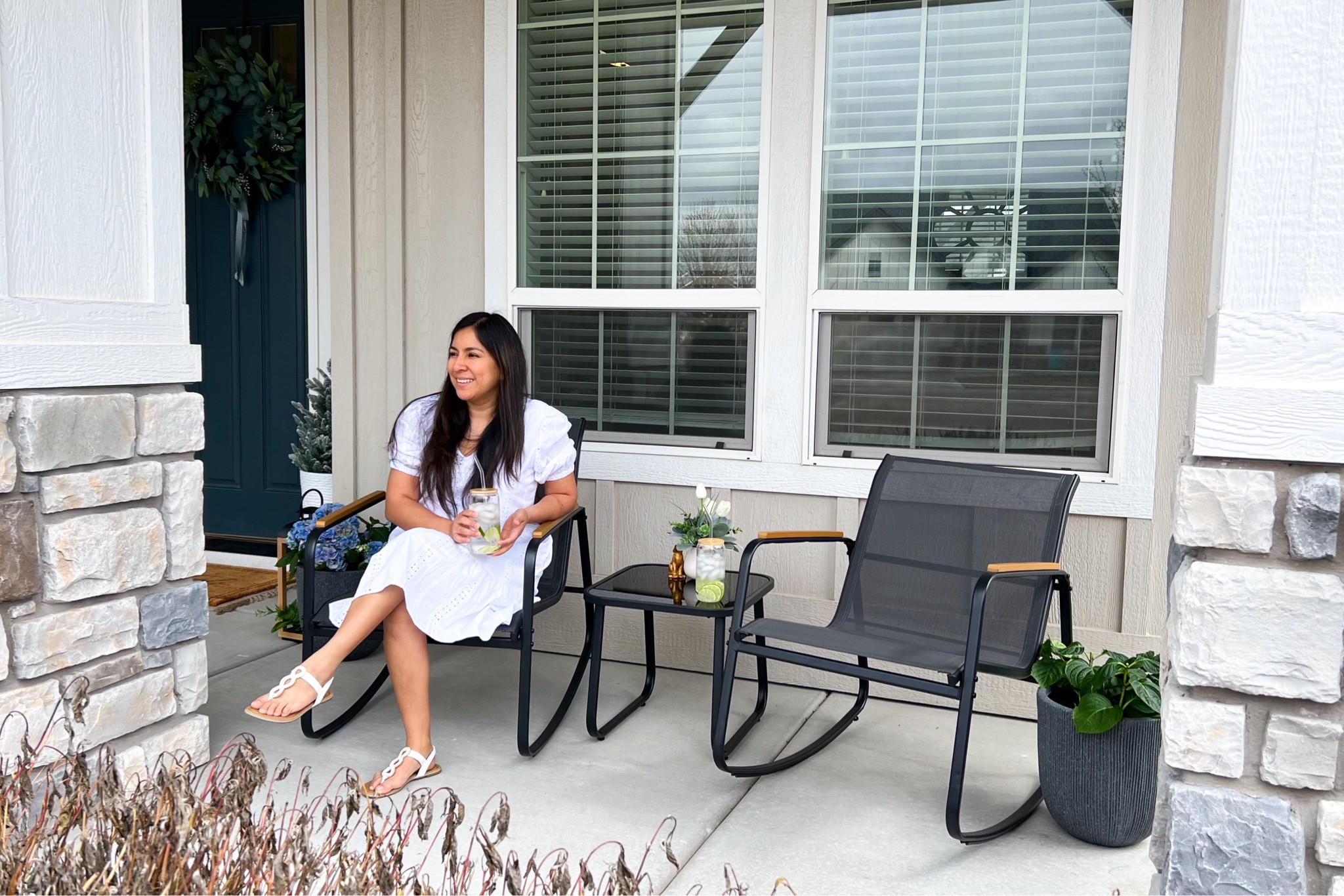 Piece Rocking Bistro Set, Outdoor Patio Furniture Set . Porch Decor

#LTKsalealert #LTKhome #LTKSeasonal