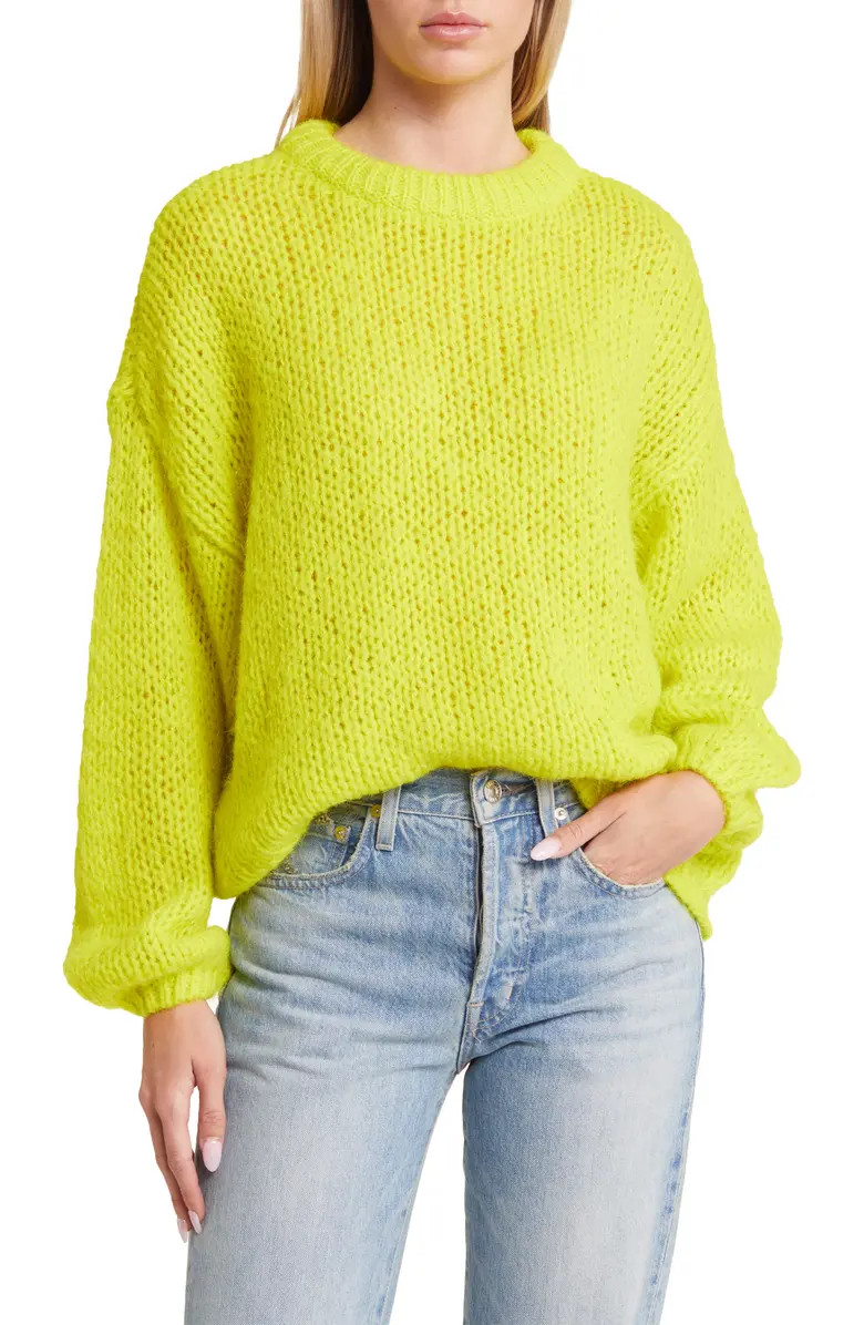 Ada Balloon Sleeve Crewneck Sweater | Nordstrom Rack