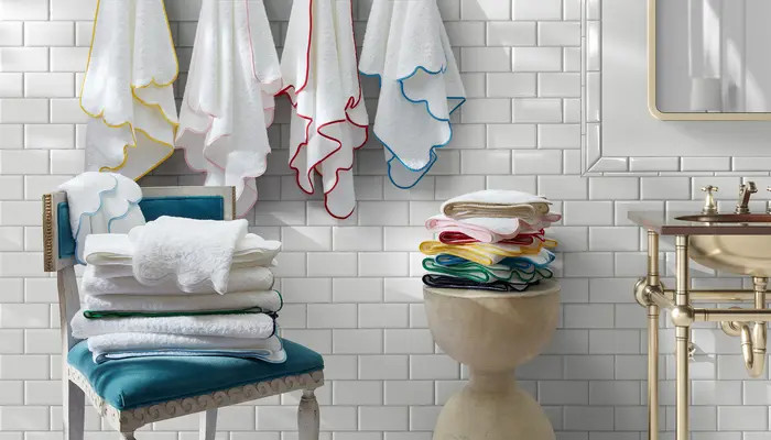 Cairo Scalloped Edge Cotton Bath Towel | Nordstrom