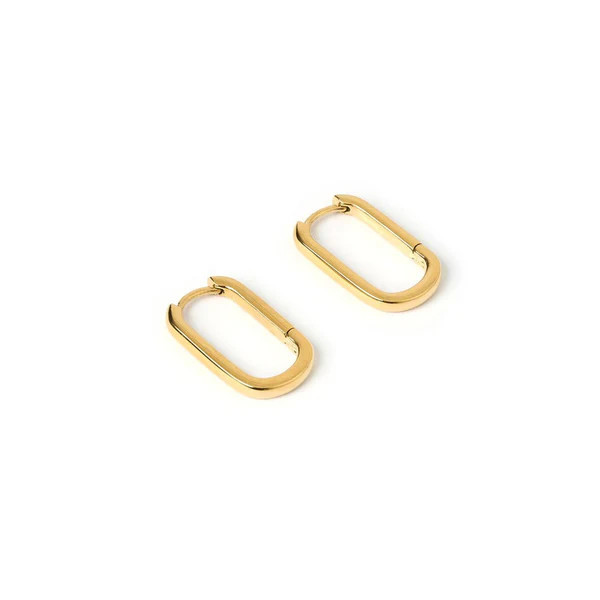 Link-Up Gold Hoop Huggies - Medium | Arms Of Eve