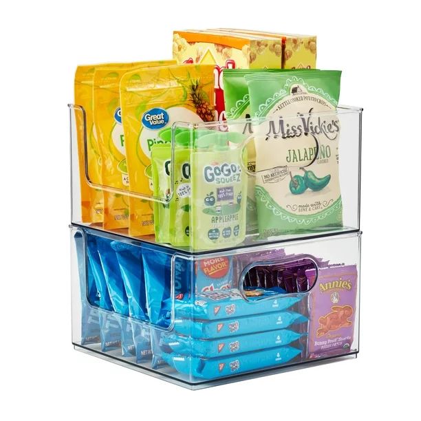 The Home Edit Open Front Bin, Pack of 2, Plastic Modular Storage System | Walmart (US)