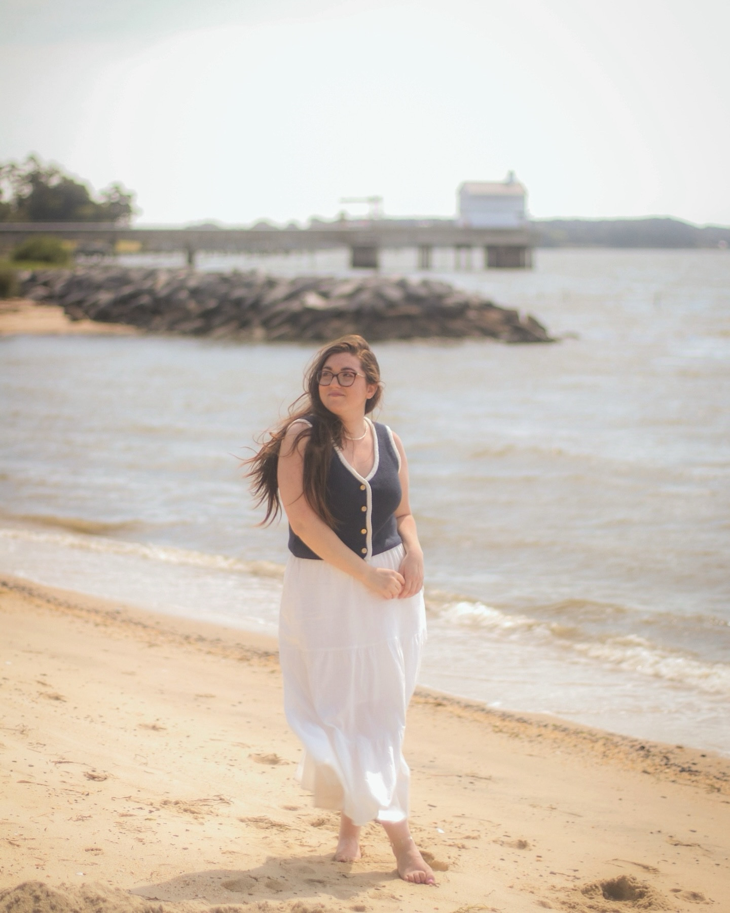Sometimes I think about how people in the 18th and 19th centuries would go to the ocean when they were ill and hope the sea air would encourage healing, and I wonder why we ever stopped doing that.
☀️
Thanks to @abercrombie for sending me this ✨g o u r g e o u s ✨ navy and white Mara button up sweater vest! It’s exactly the sort of old money meets coastal granddaughter style I’m going for this summer! Pairing it with this linen prairie skit and simple pearl jewelry also adds a level of airiness and sophistication to this look that I simply adore. Head to my bio for the link to my Abercrombie storefront. (This vest is currently on sale, so if you want it, run, don’t walk!) #abercrombiepartner #fitcheck 
☀️
☀️
#SummerFashion #BeachStyle #OOTD #BeachVibes #SummerOutfit #Beachwear #SunnyDays #FashionInspo #BeachLife #SummerLook #VacationMode #BeachBum #TropicalVibes #SunKissed #ResortWear