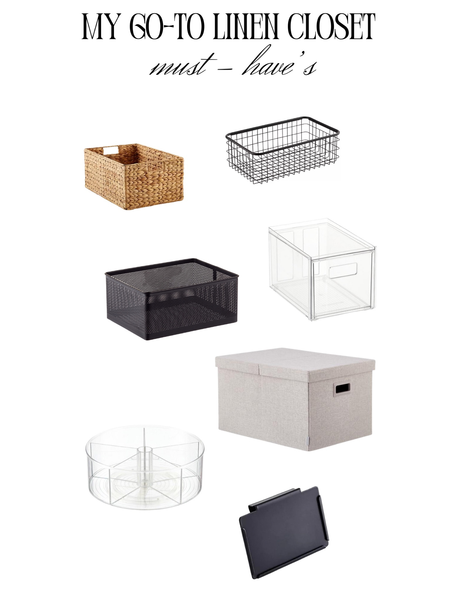 Linen closets are all about keeping things looking sleek, nice and functional. All those sheets can fly around if you don’t have a specific spot for each set. Fold them the same way and create space for the extras. Lazy Susan’s or drawers are your best friend when it comes to closets and making sure you can see everything in the back!

#linenclosetorganization