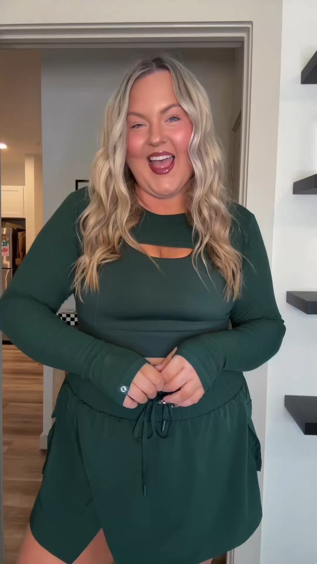 Sports bras: 1x
Shrug: 2x
Skirt: 1x
Cargo skirt: 1x

#LTKPlusSize #LTKActive #LTKfitnessgoals