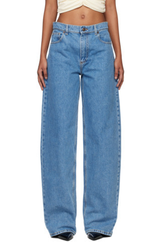 Blue Tapered Jeans | SSENSE