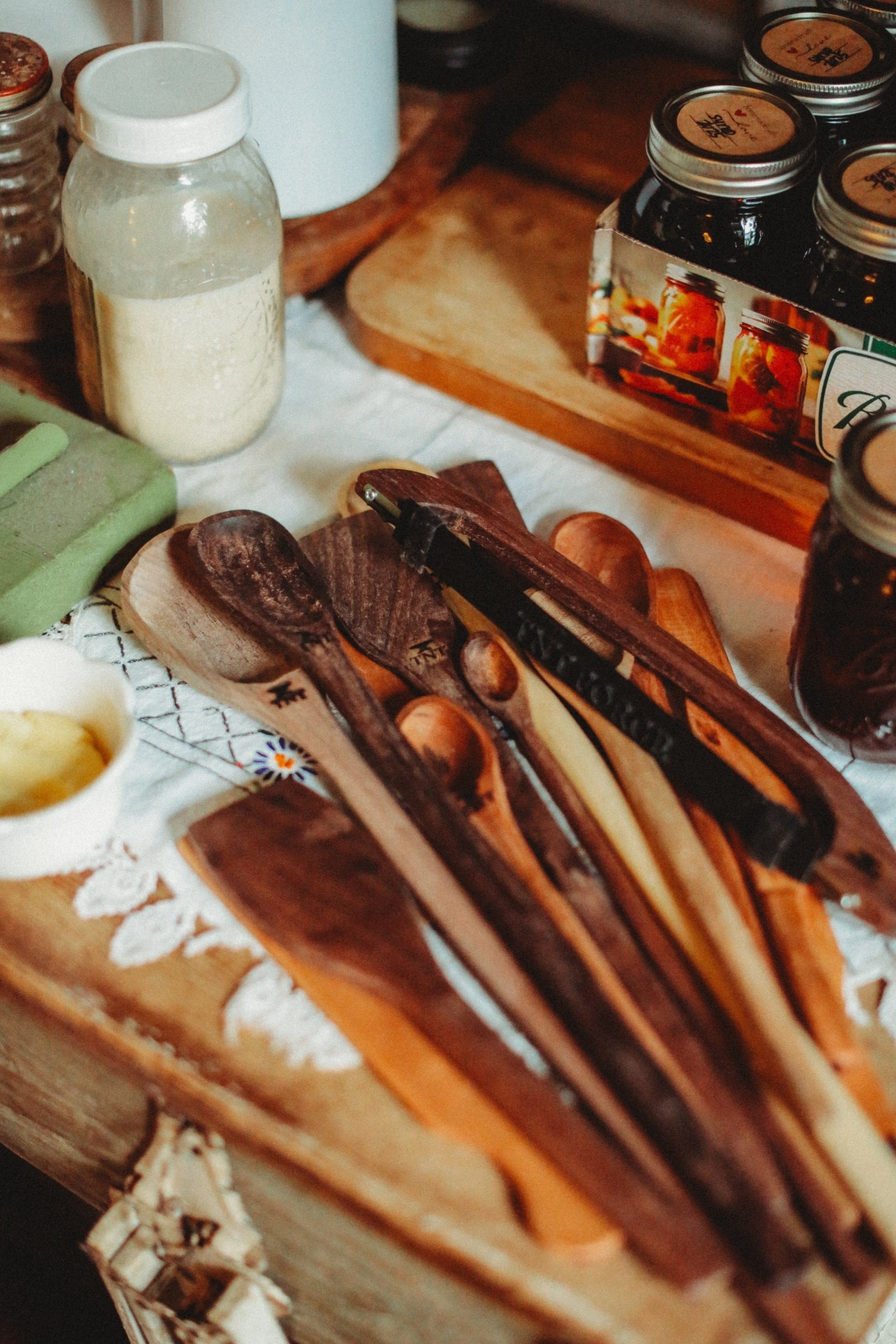 Custom made wooden utensils from a handmade artisan. Swap your toxic plastic cookware with non toxic wood spoons and spurtles. The bread bow is perfect for homemade bread too! 

#LTKFindsUnder100 #LTKHome #LTKSaleAlert