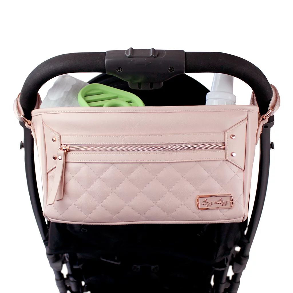Itzy Ritzy Adjustable Stroller Caddy & Stroller Organizer Featuring Two Built-in Pockets, Front Z... | Walmart (US)