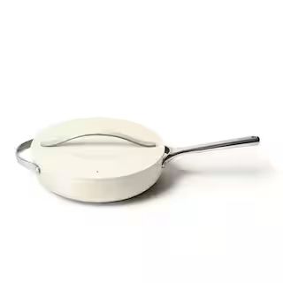 CARAWAY HOME 3 qt. Ceramic Nonstick Saute Pan in Cream CW-SUTP-CRM - The Home Depot | The Home Depot