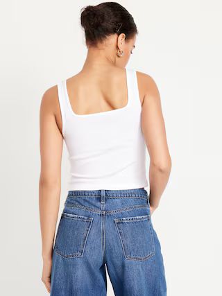 Ultra-Crop Rib-Knit Tank Top | Old Navy (US)