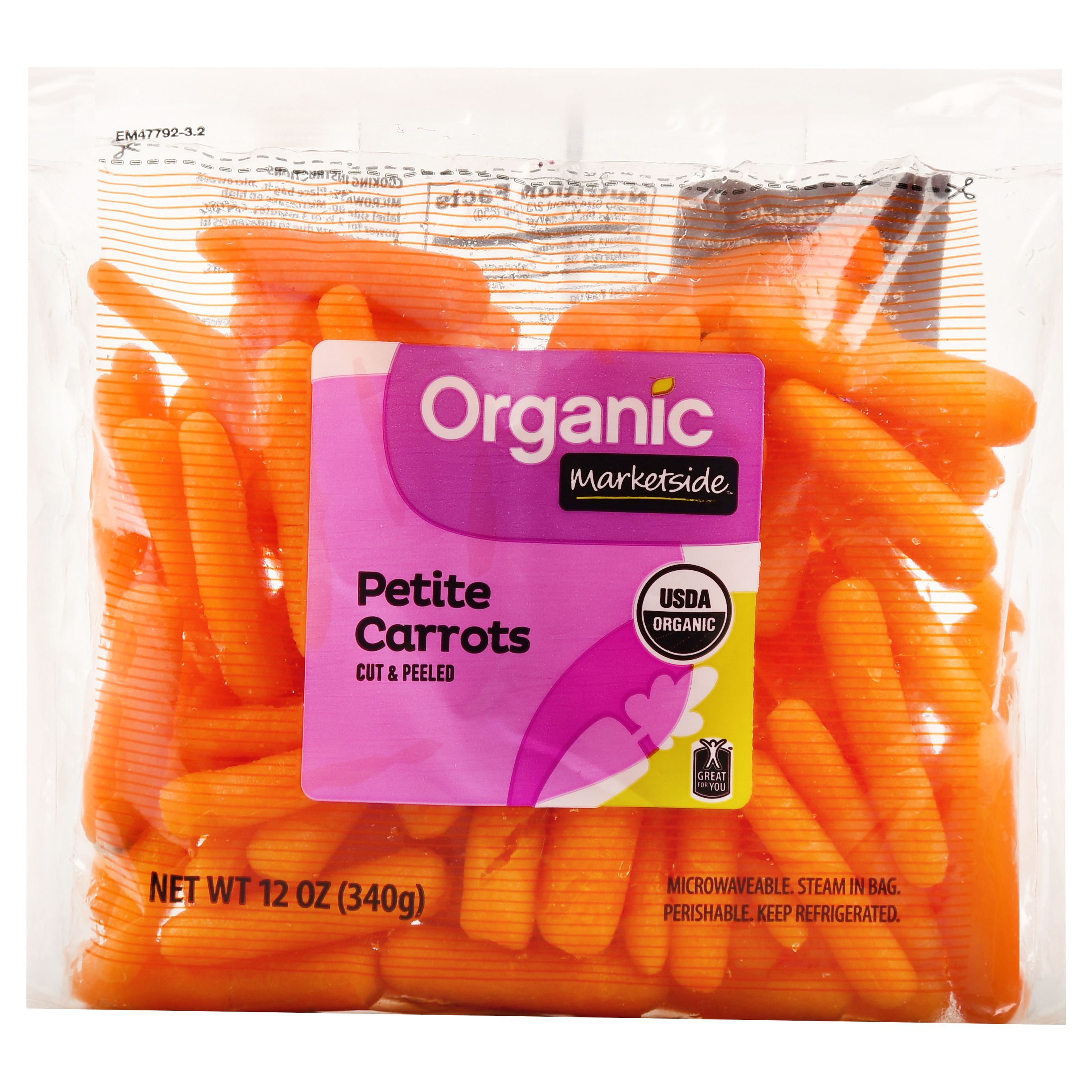 Organic Petite Carrots, 12 Oz Bag - Walmart.com | Walmart (US)