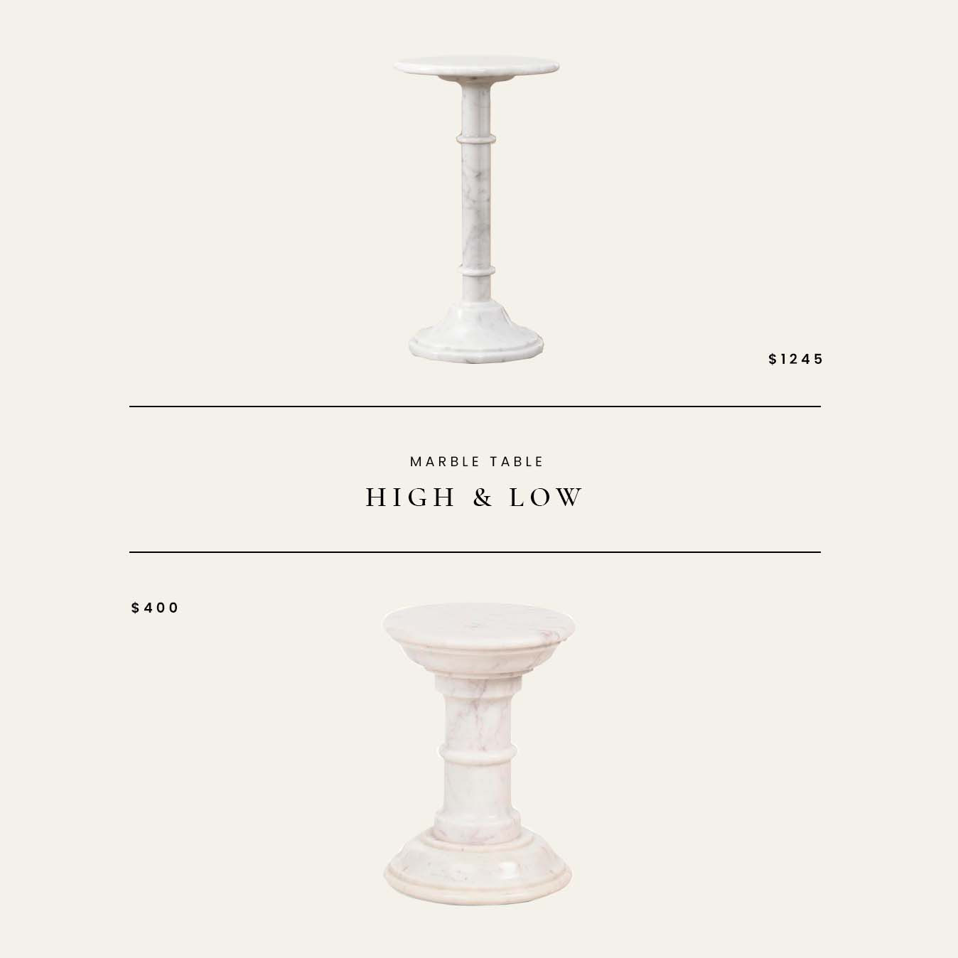 High / Low: Marble Table

#LTKHome