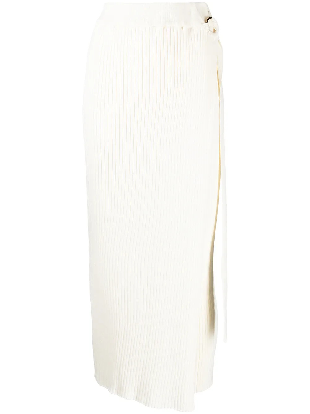 Anna Quan Ribbed Knitted Maxi Skirt - Farfetch | Farfetch Global
