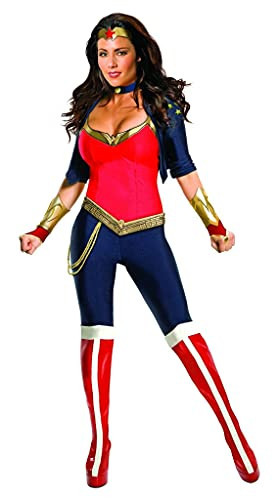 Rubies Women's One-Piece Wonder Woman Costume, As Shown, Large | Amazon (US)