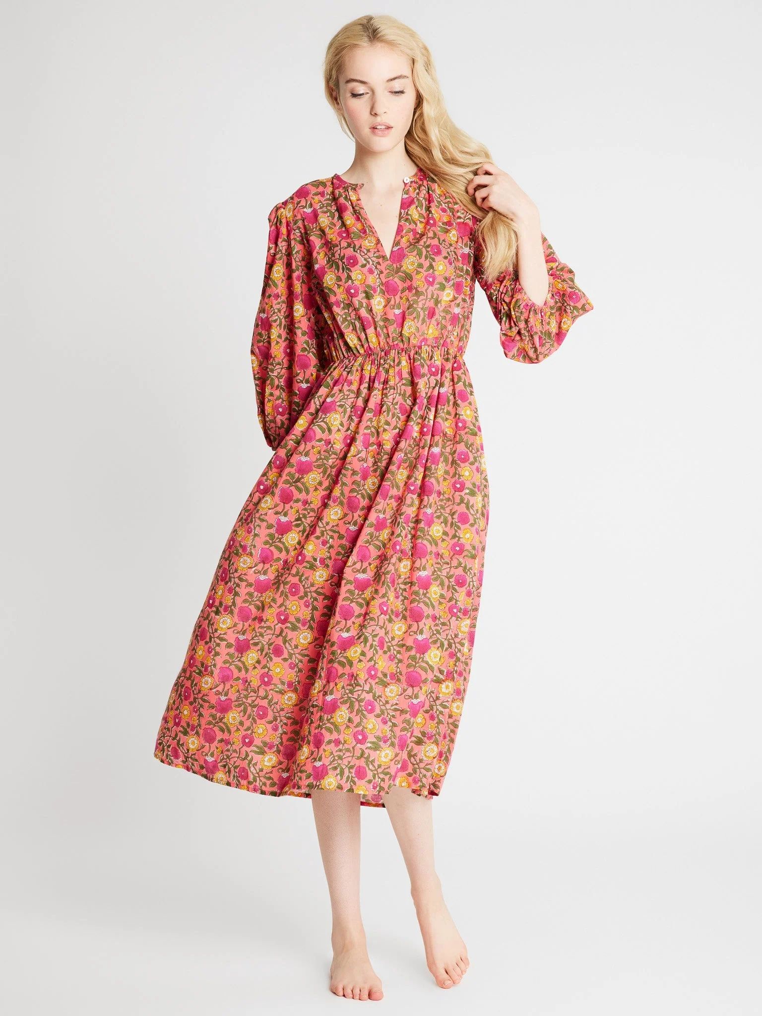 Shop Mille - Celeste Dress in Passionfruit | Mille
