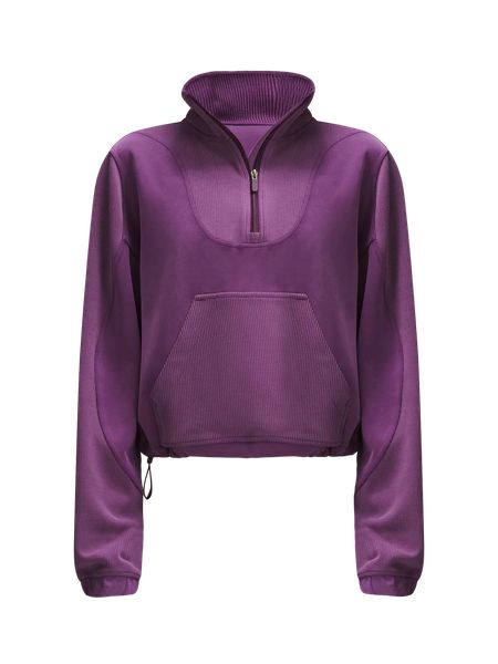 Brushed Softstreme Ribbed Half Zip | Women's Hoodies & Sweatshirts | lululemon | Lululemon (US)