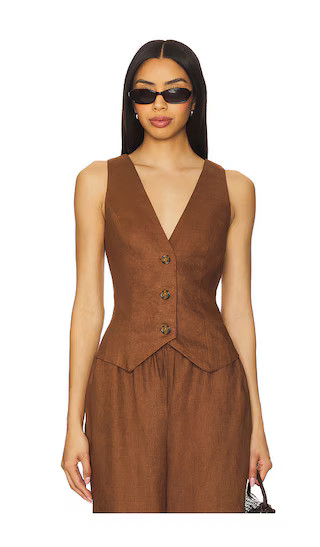 Asa Vest in Chocolate | Revolve Clothing (Global)