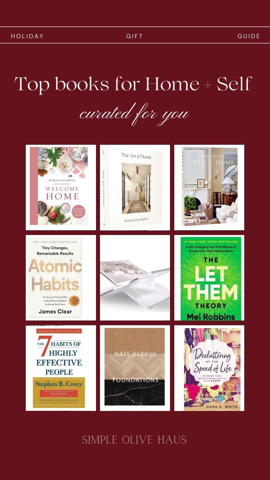 Have and love all of these! Rereading in the new year and would be great for anyone with home or self help goals.

#LTKselfcare #LTKGiftGuide #LTKHome