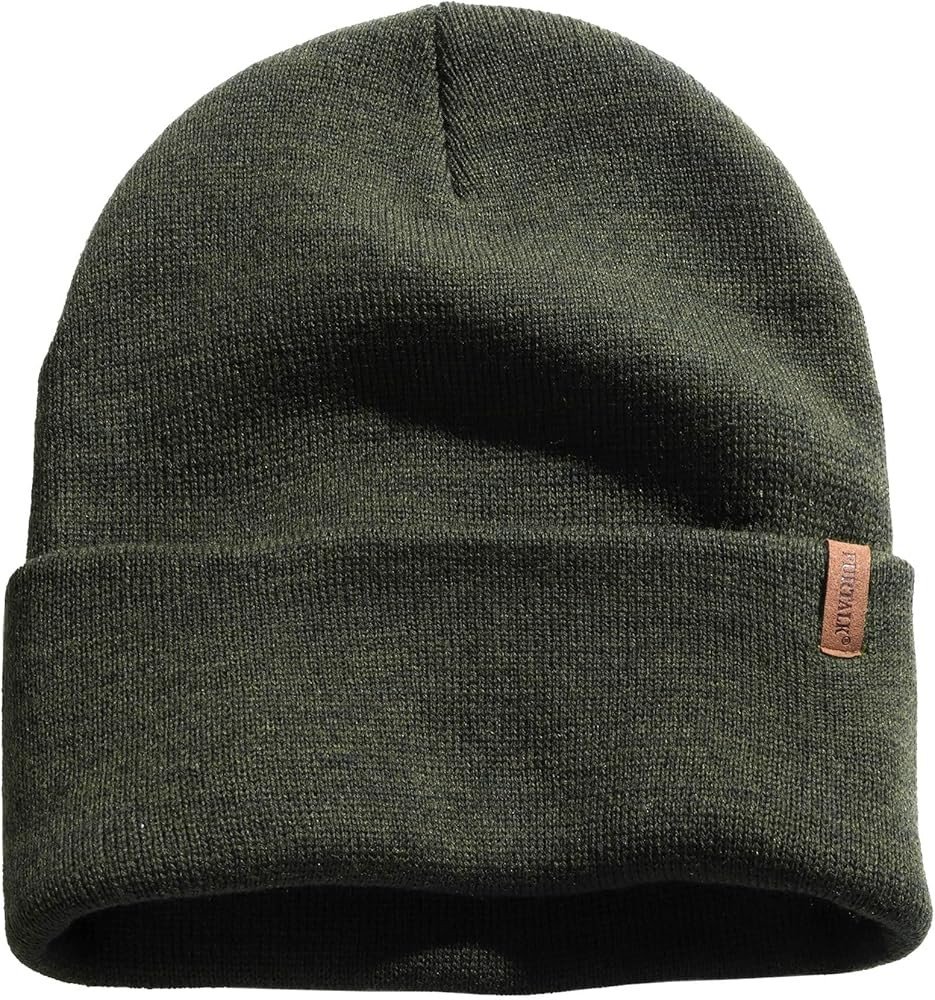 FURTALK Beanie for Men Women Cuffed Thick Knitted Unisex Winter Hat Beanies Skull Cap | Amazon (US)