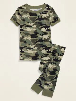 Unisex Camo-Dino Pajama Set for Toddler &#x26; Baby | Old Navy (US)
