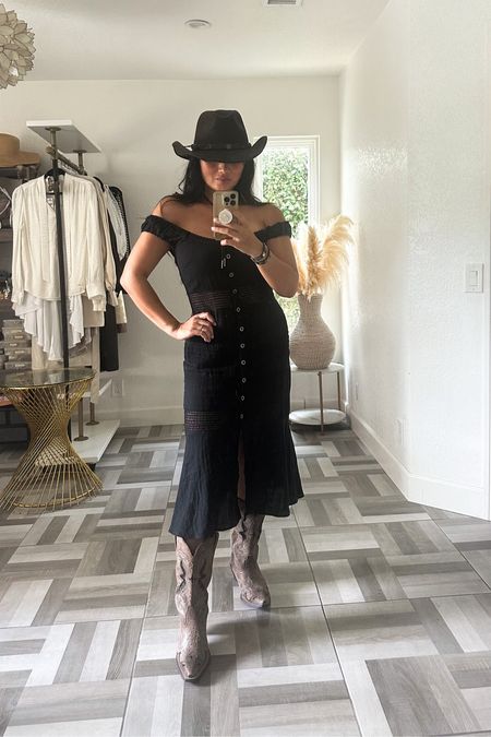 How to wear western boots with a dress  

#LTKover40 #LTKstyletip #LTKshoecrush