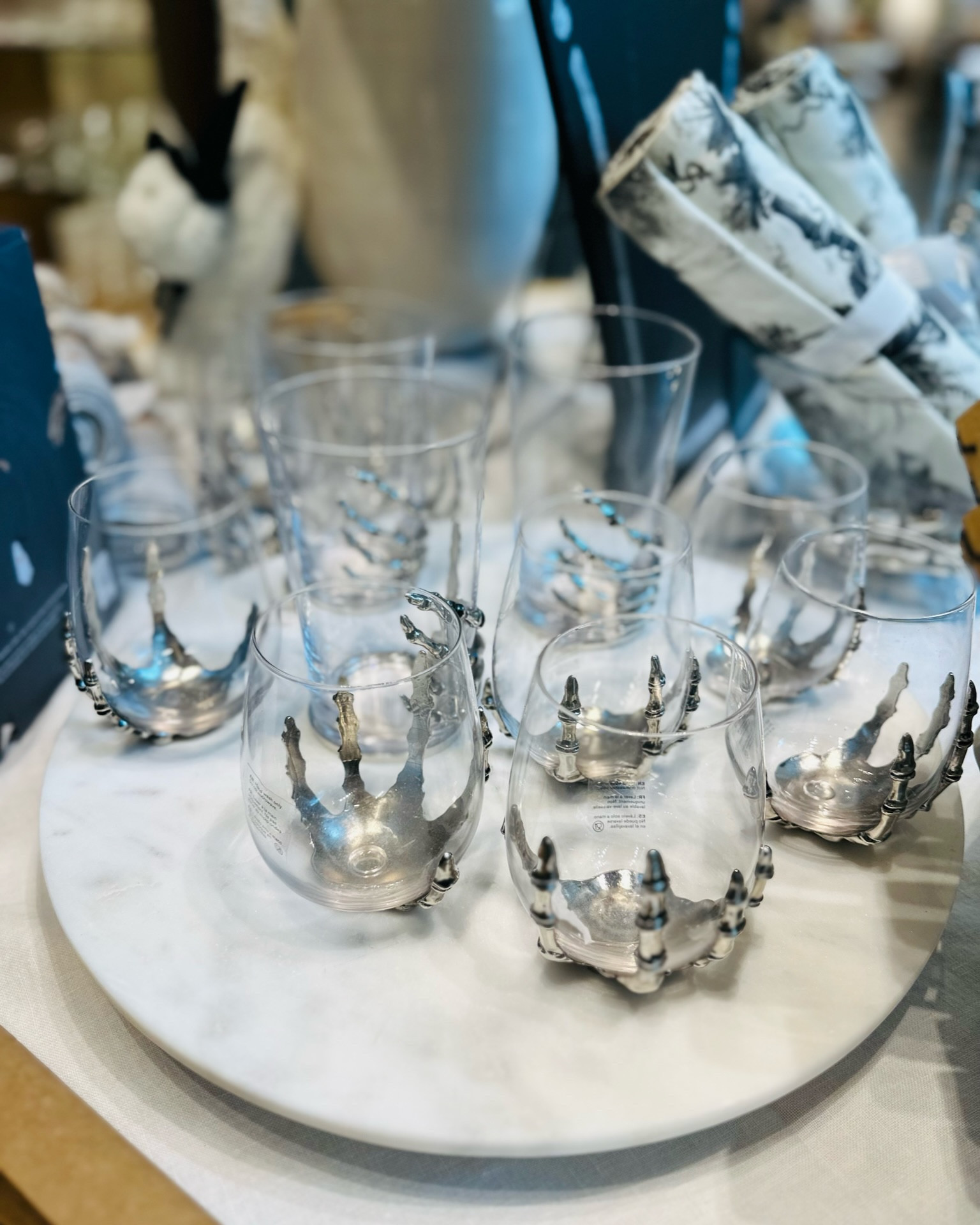 Sip in style this Halloween with Pottery Barn's skeleton cups! ☠️🥂 #PotteryBarnHalloween #fall 

#LTKhome #LTKHalloween #LTKfamily