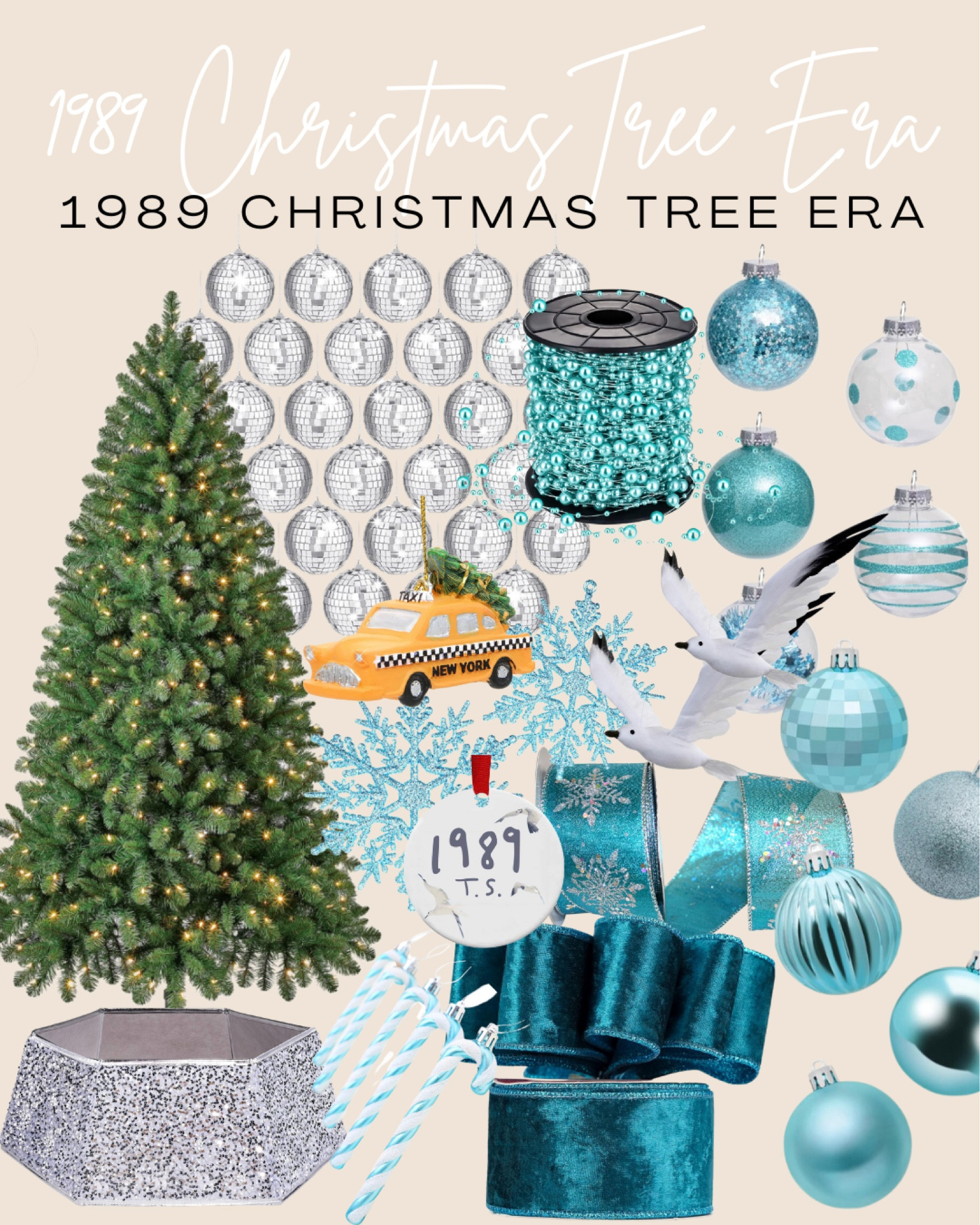 Taylor Swift Eras but make it a Christmas Tree 😍🎄 Everything you need to create a 1989 Era inspired tree! 🗽🪩✨SaleSale

#LTKHoliday #LTKSeasonal #LTKHolidaySale
