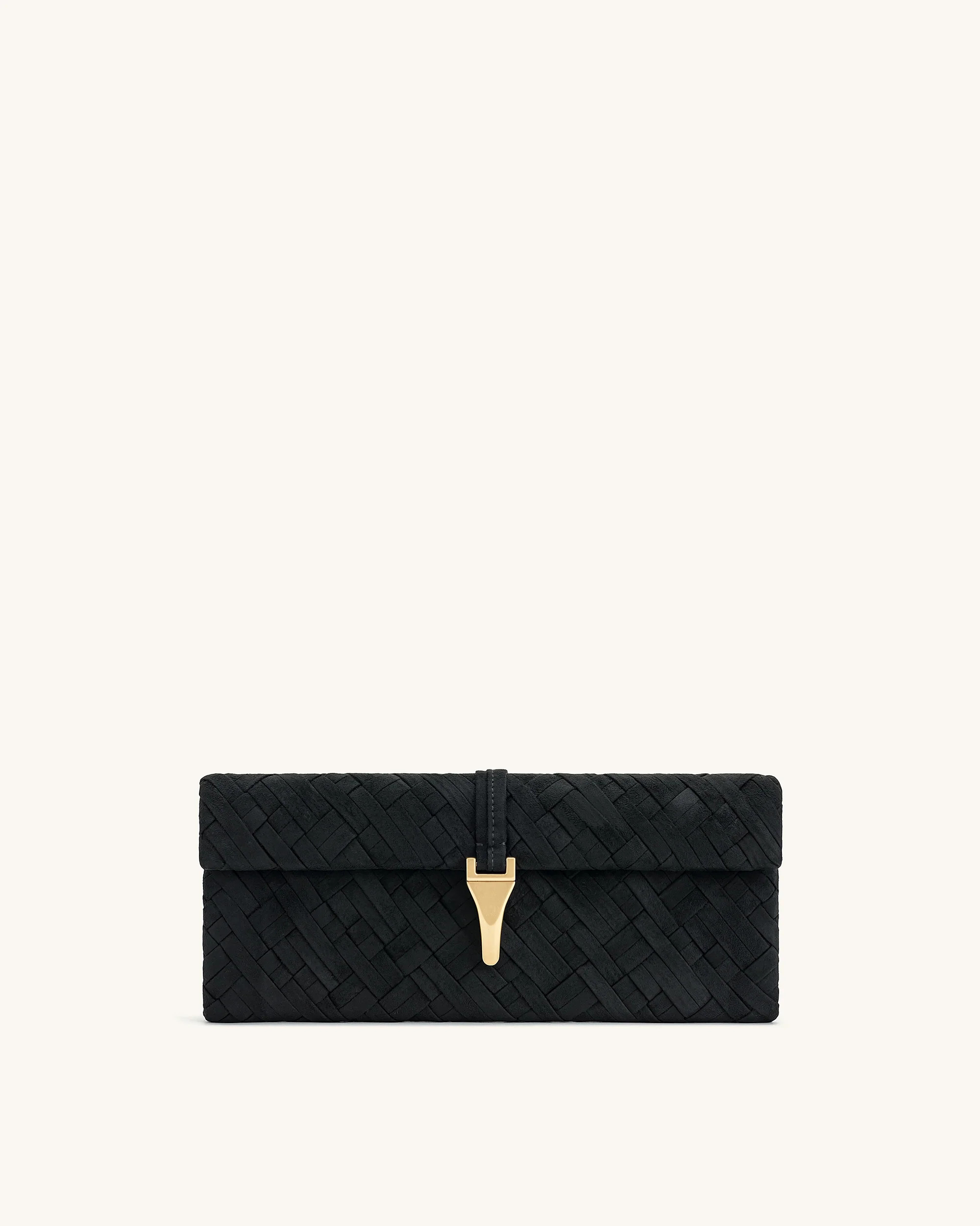 Zaria Woven Clutch - Black | JW PEI US