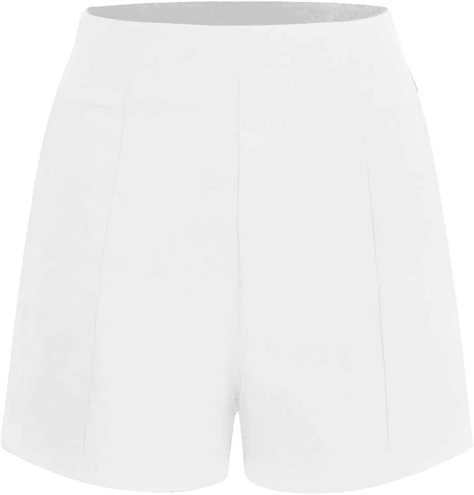 Floerns Women's Casual High Waist Skinny Shorts with Pocket | Amazon (US)