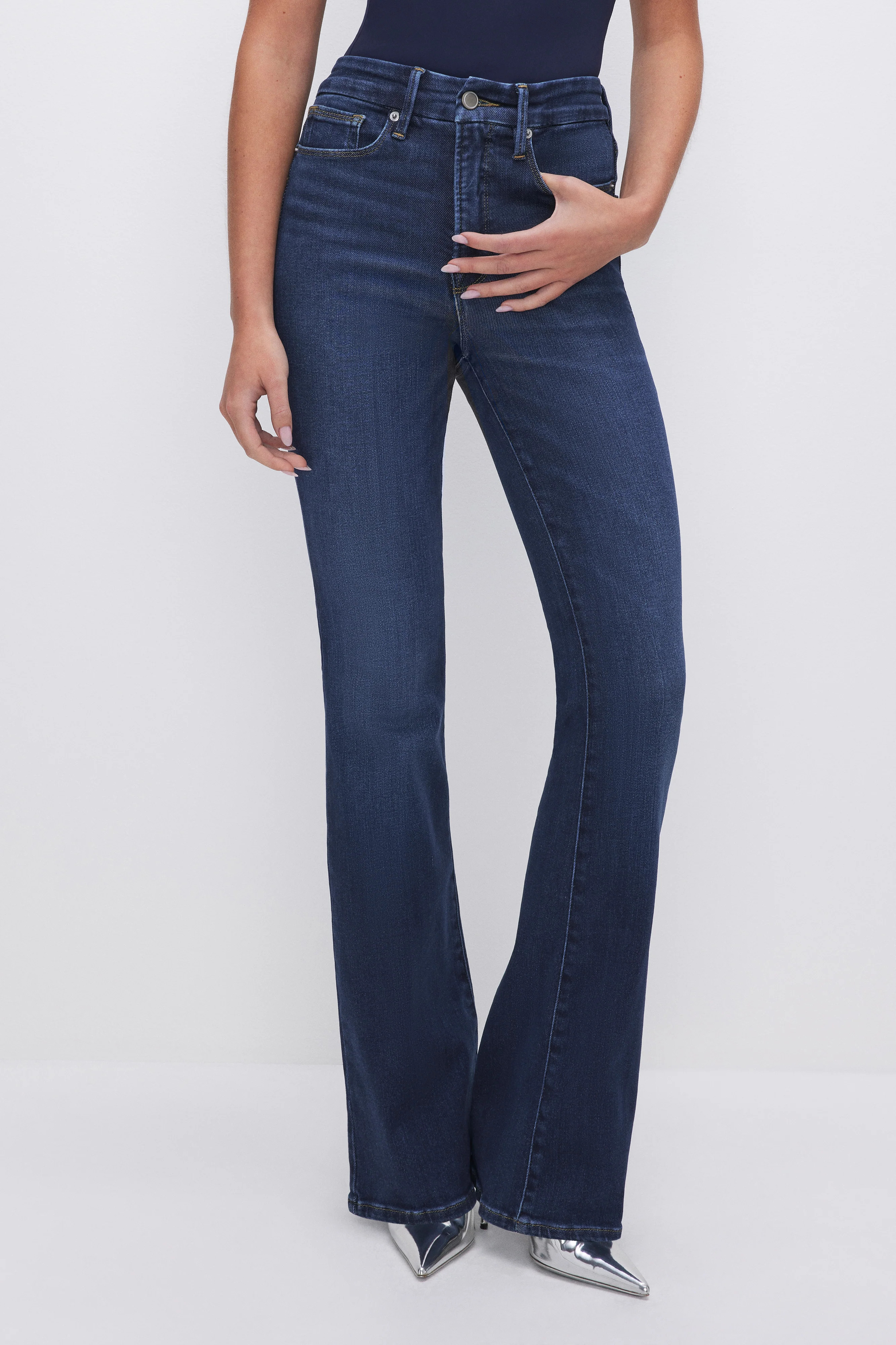 SOFT-TECH GOOD CLASSIC BOOTCUT JEANS | INDIGO572 - GOOD AMERICAN | Good American