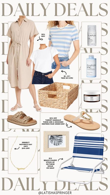 Daily deals! $5 tees, Mother’s Day gifts on sale and more! 

#dailydeals

Target deals. Target summer dress. Designer inspired sandals. Beach chair under $20. Mother’s Day frame. Mama necklace. 

#LTKstyletip #LTKSeasonal #LTKsalealert