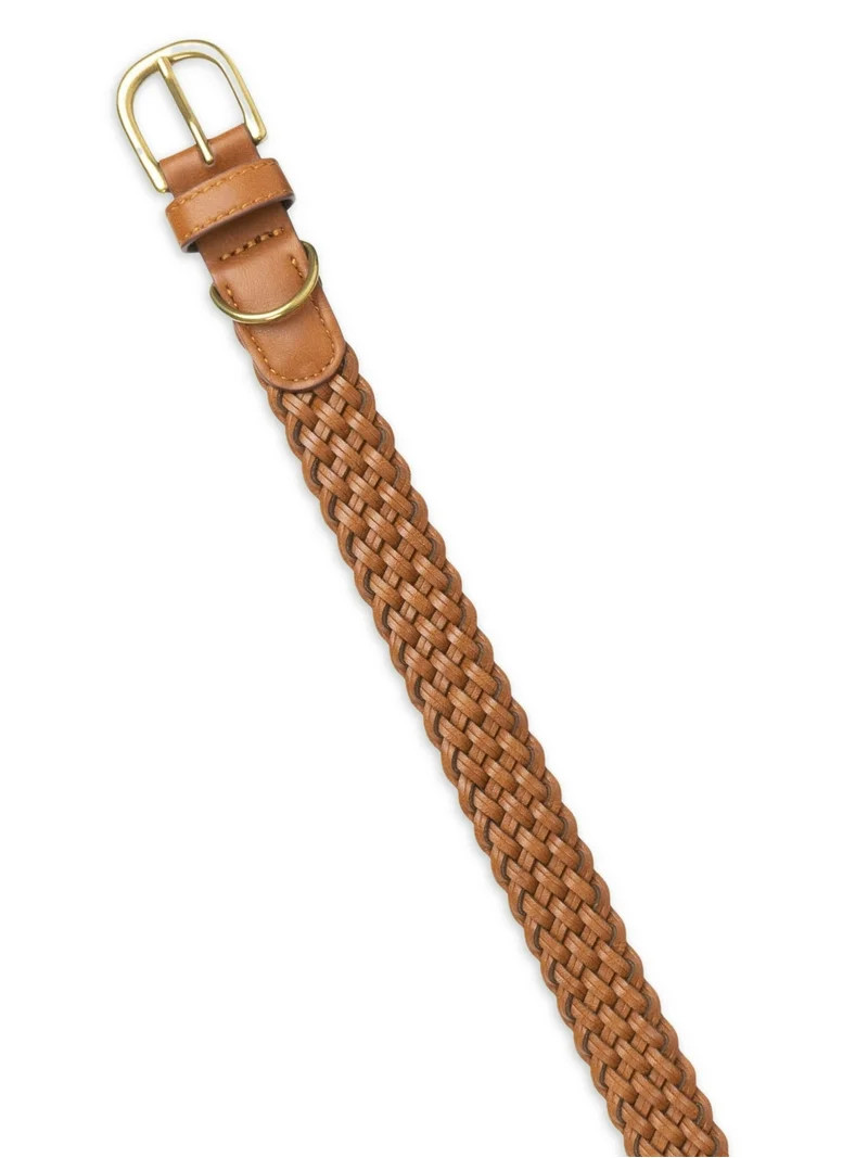 Time and Tru Women's Braided Belt, Tan - Walmart.com | Walmart (US)