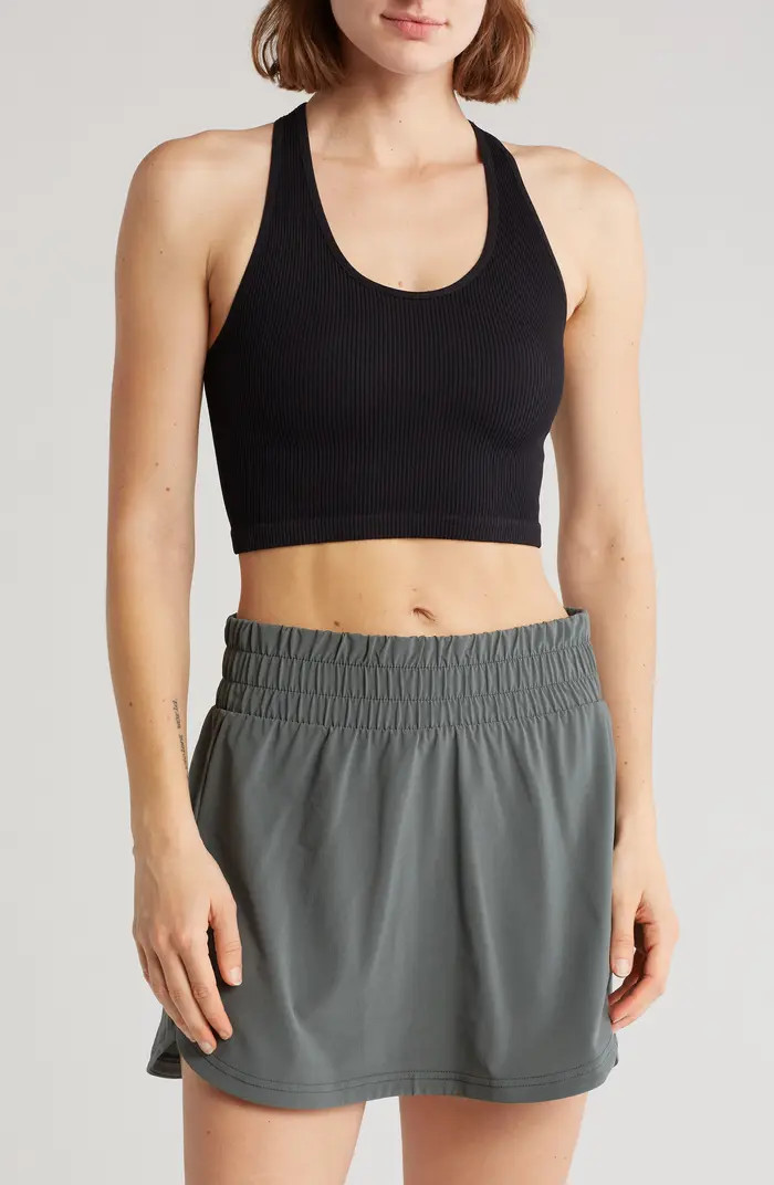 Stretch Seamless Longline Bra | Nordstrom Rack