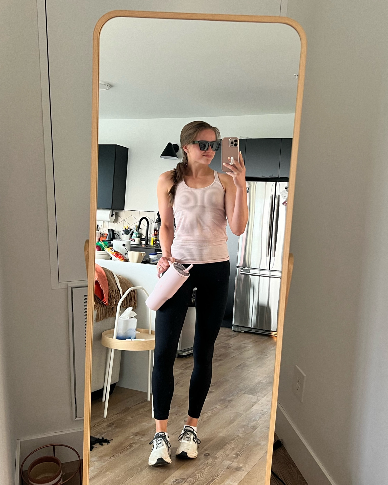 Size 6 top and leggings, TTS sneakers and my newest obsession!! 

#LTKFindsUnder100 #LTKFindsUnder50 #LTKFitness