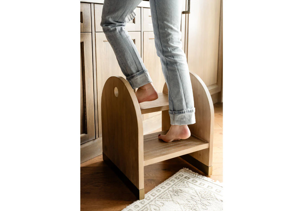 ODETTE WOOD STOOL | Alice Lane Home Collection