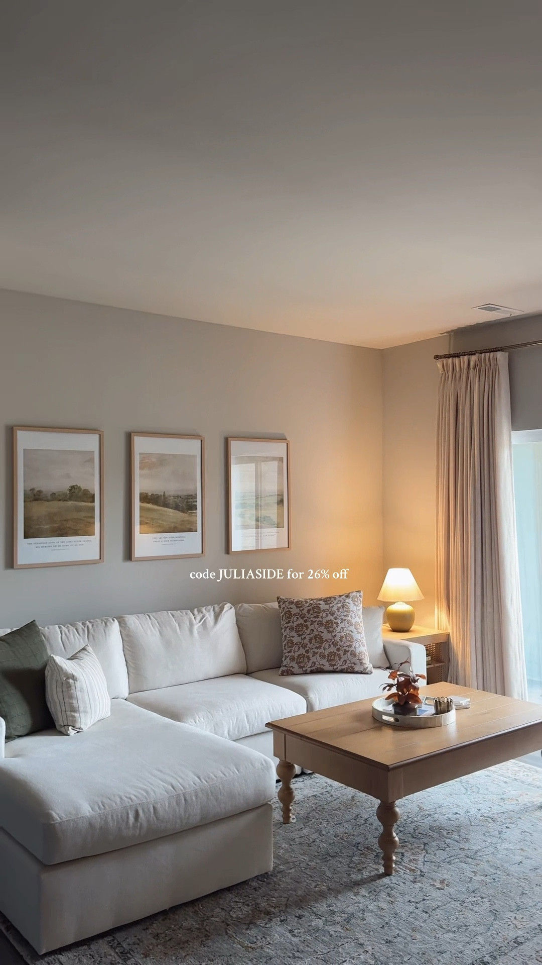 setting up new curtains from @twopagescurtains 🤎 code JULIASIDE to save!!                                                           

#twopageshome #curtains #home #decor #curtainsdesign julia side two pages discount code liz linen triple pinch pleat triple pleated sand beige privacy liner curtains home decor curtain inspo neutral aesthetic curtains ideas how to put up curtains  