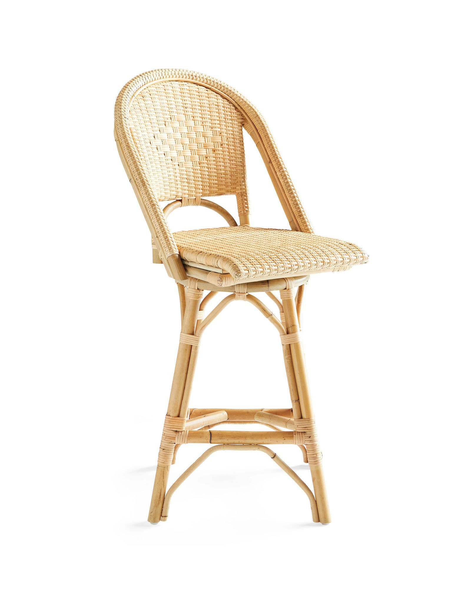 Sunwashed Riviera Swivel Counter Stool | Serena and Lily