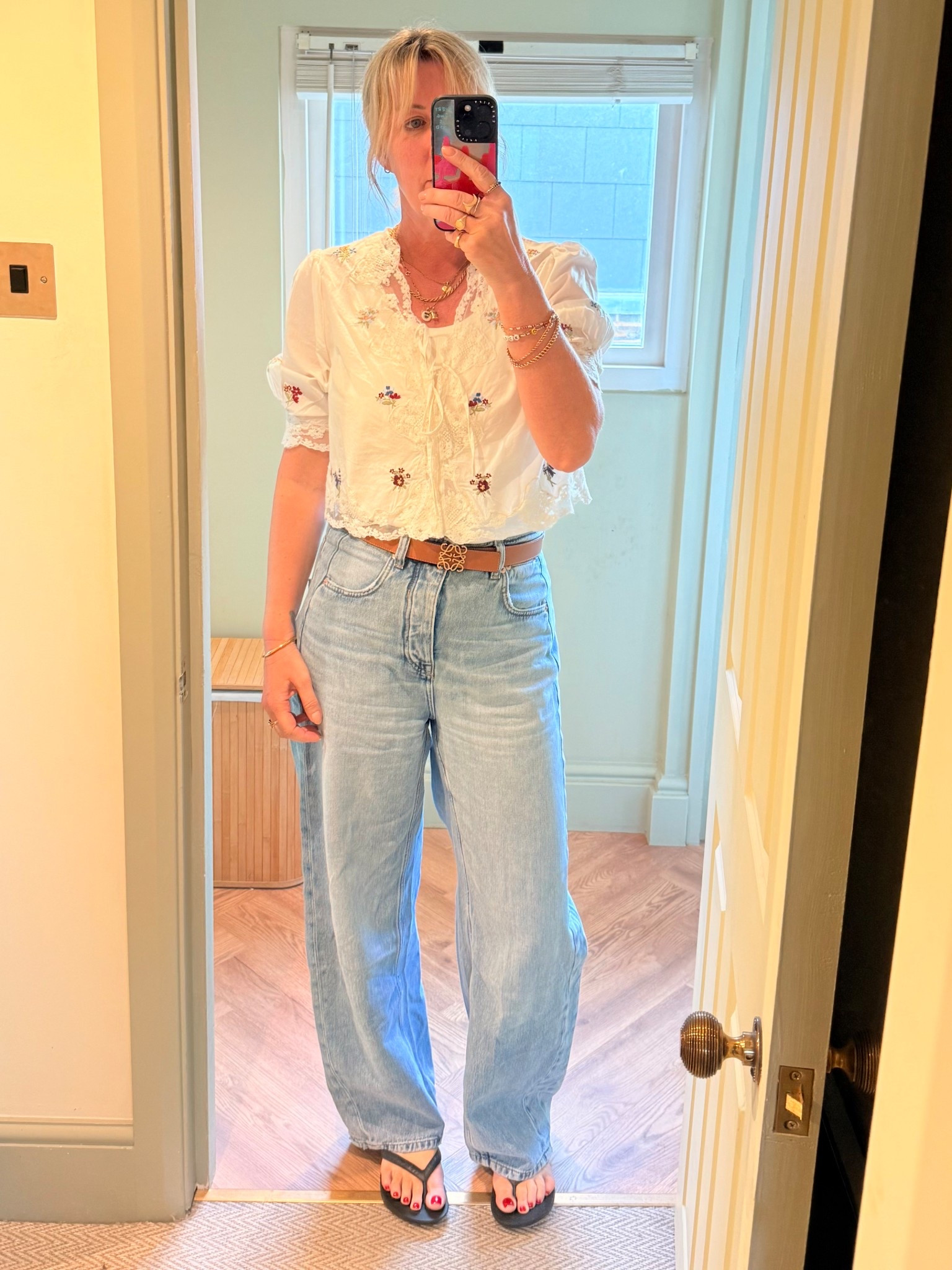 Rixo top and Free People jeans 

#LTKjeans #LTKspring #LTKuk