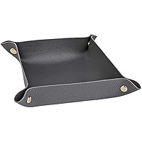 YeGieonr Leather Valet Tray Organizer For Jewelry Snap Leather Catchall Bowl Accessories Storage ... | Amazon (CA)