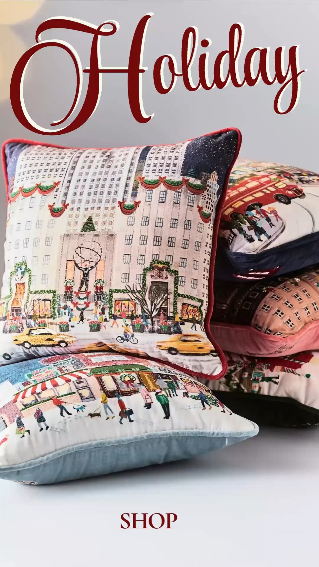 The cutest Christmas pillow! Anthropologie Christmas decor preview. @Anthropologie

#LTKdayinmylife #LTKHome