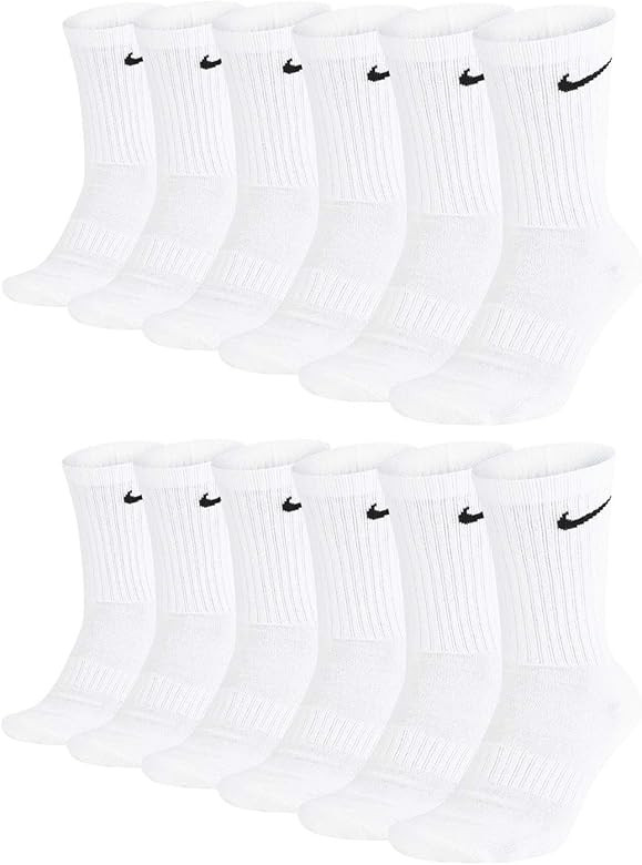 NIKE Men's Everyday Cushion Crew Training Socks (6 Pair) | Amazon (UK)