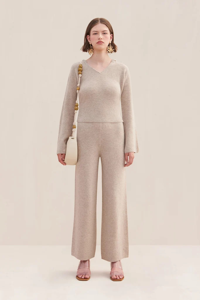 PIPER KNIT PANT - MILLET | Cult Gaia - US
