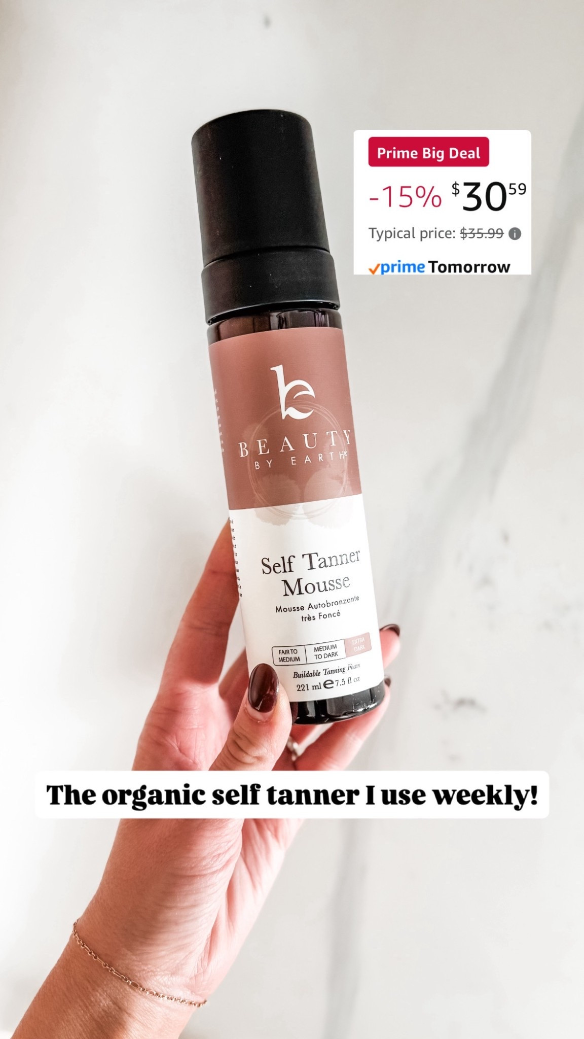 Organic self tanner I use weekly! So natural, lasts, and doesn’t smell bad! On sale for prime day!

#LTKFindsUnder50 #LTKSaleAlert #LTKBeauty