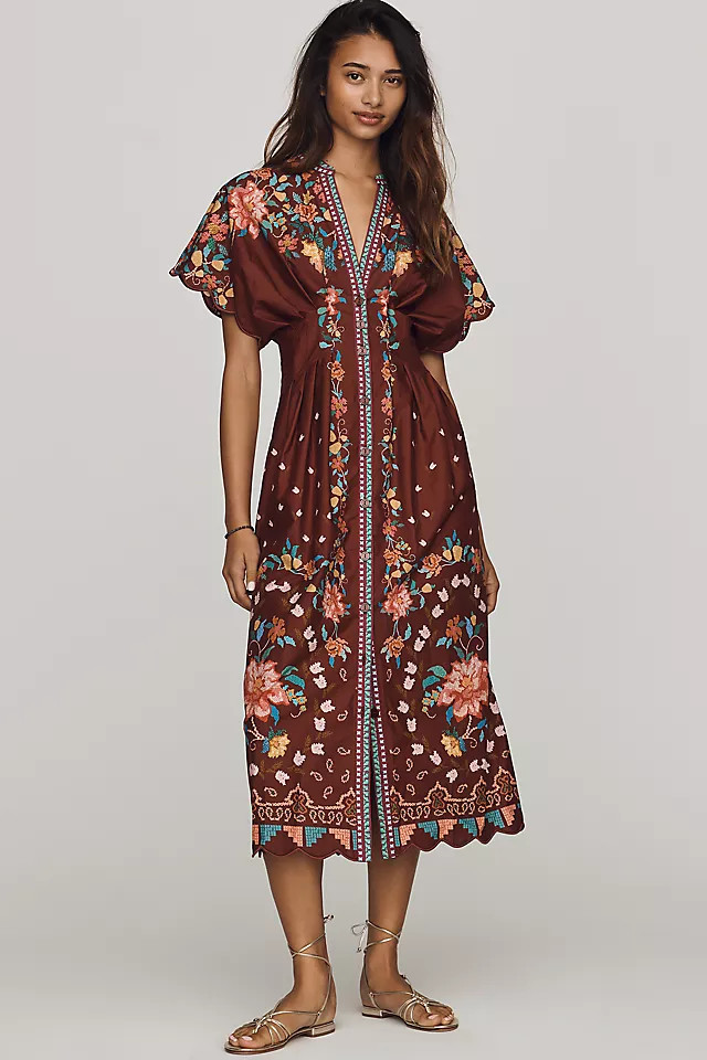 Anthropologie x Farm Rio Midi Dress | Anthropologie (US)