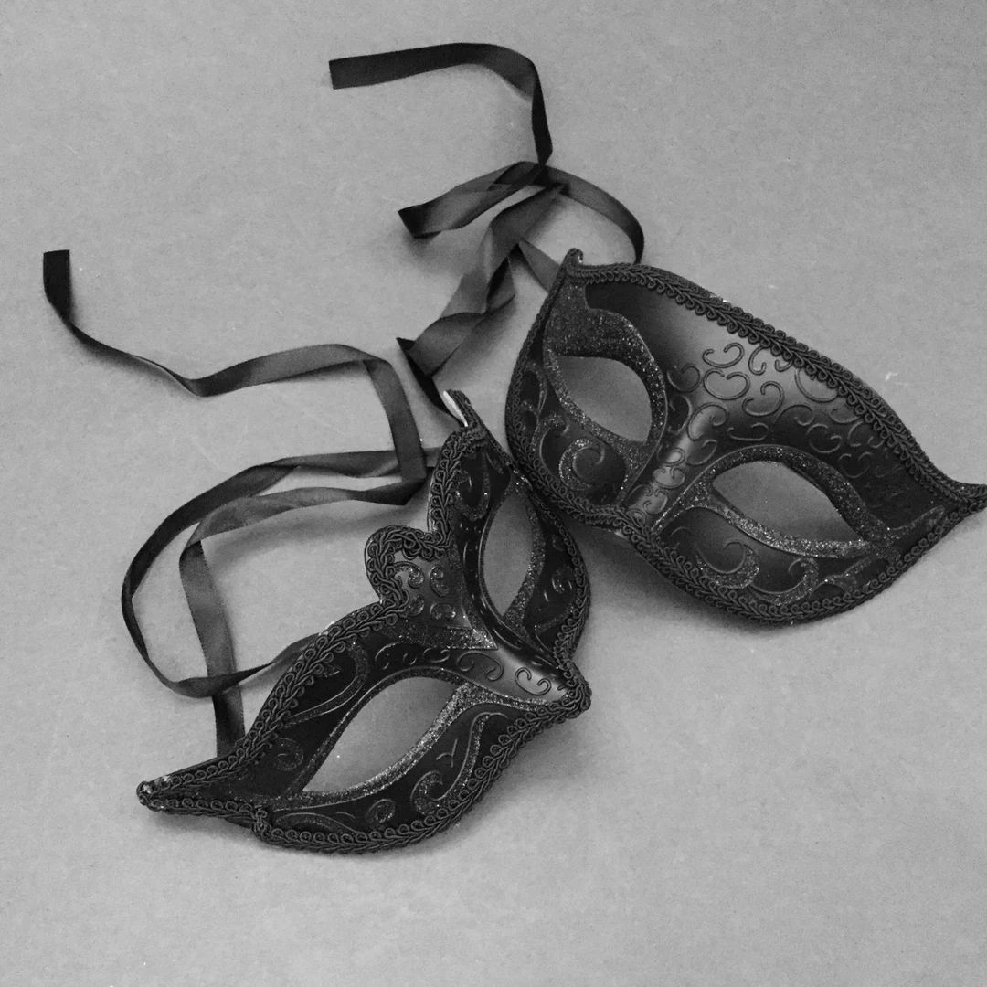 Black Masquerade Ball Eye Mask Pair for Cosplay Party Prom Photo Shoot - Etsy | Etsy (US)
