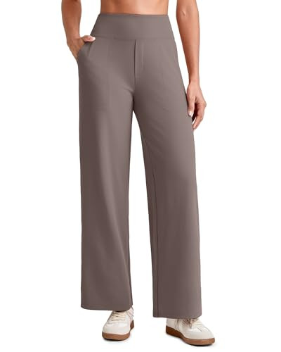 Amazon.com: G4Free Yoga Pants with Pockets for Women Wide Leg High Waist Casual Pants Ankle Lengt... | Amazon (US)